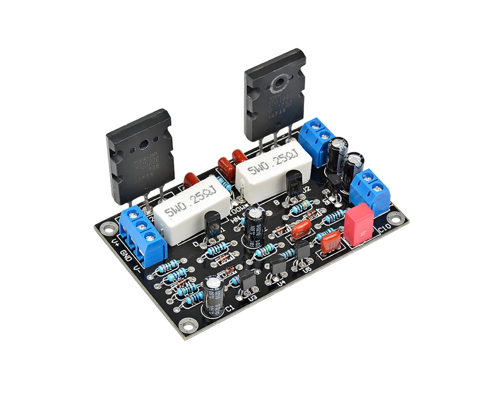 AIYIMA 100W 2SC5200+2SA1943 Dual DC35V Audio Amplifier Board