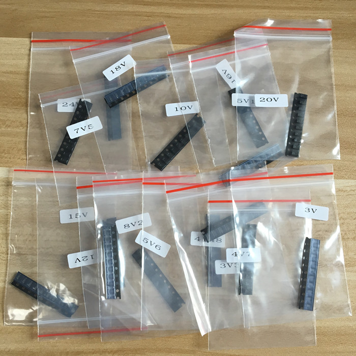 24Values TO-92 Transistor Assortment Assorted Kit Each BC327 BC337 BC517 BC547 BC548 BC549 2N2222 3906 3904 5401 5551 C945 1015