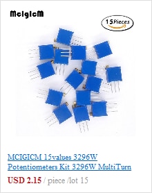 MCIGICM 600 Pcs 1/4W 1% 20PCS 30Values Metal Film Resistor Assortment Kit Set pack electronic diy kit resistor