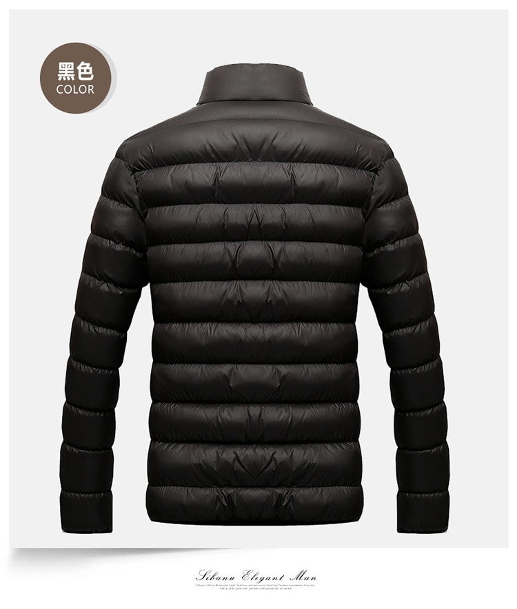 Winter Jacket Men 2020 New Cotton Padded Thick Jackets Parka Slim Fit Long Sleeve Quilted Outerwear Clothing