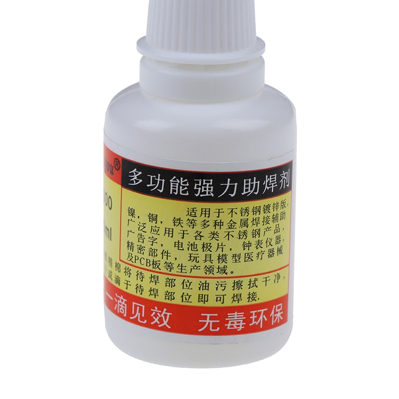 1pc 20ml Stainless Steel Liquid Flux Soldering Paste Flux Liquid Solders Water Durable Liquid Solders