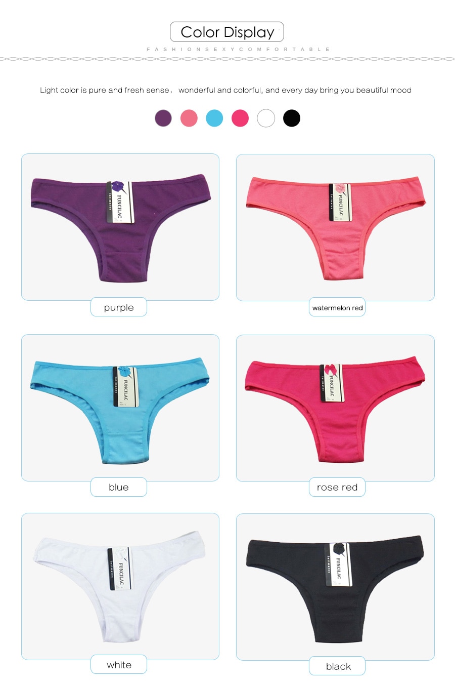 5 Pcs/set New Women's cotton panties Girl Briefs Ms. cotton underwear bikini underwear sexy Ladies Briefs