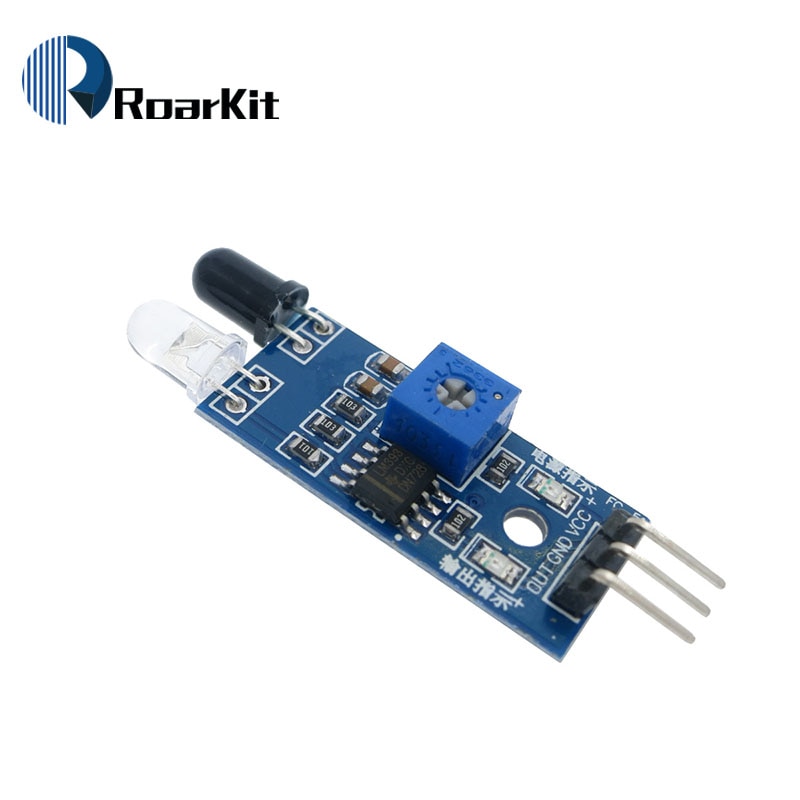 IR Infrared Obstacle Avoidance Sensor Module for Arduino Smart Car Robot 3-wire Reflective Photoelectric