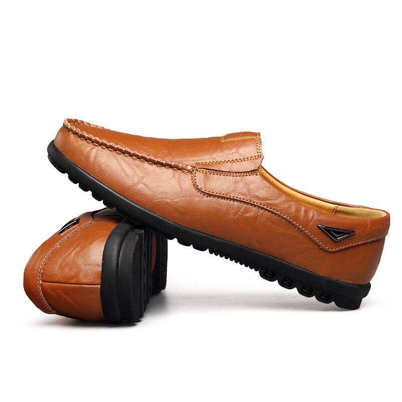 Genuine Leather Men Casual Shoes Luxury Brand 2019 Mens Loafers Moccasins Breathable Slip on Black Driving Shoes