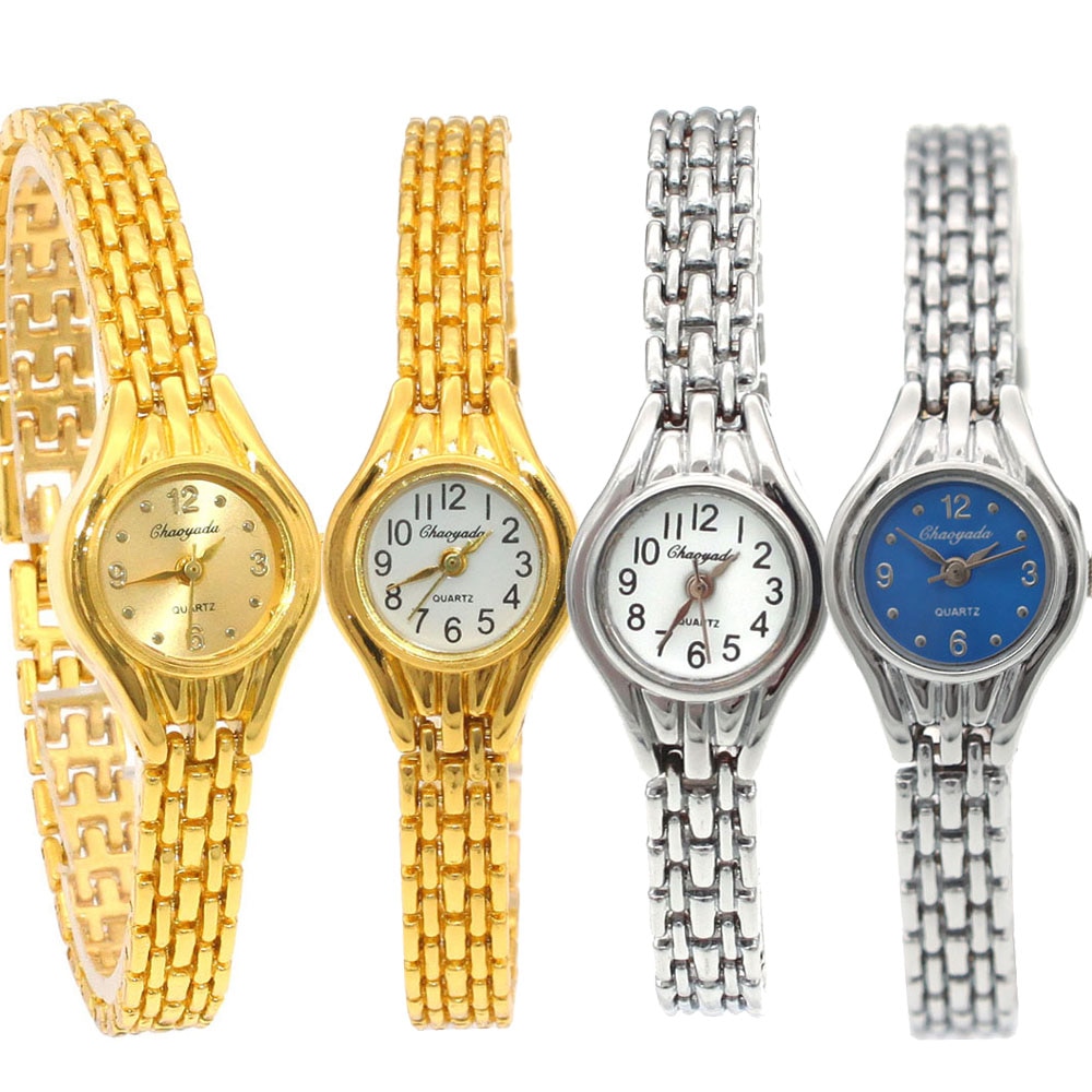 Cute Women Bracelet Watch Mujer Golden Relojes Small Dial Quartz Watch Popular Wristwatch