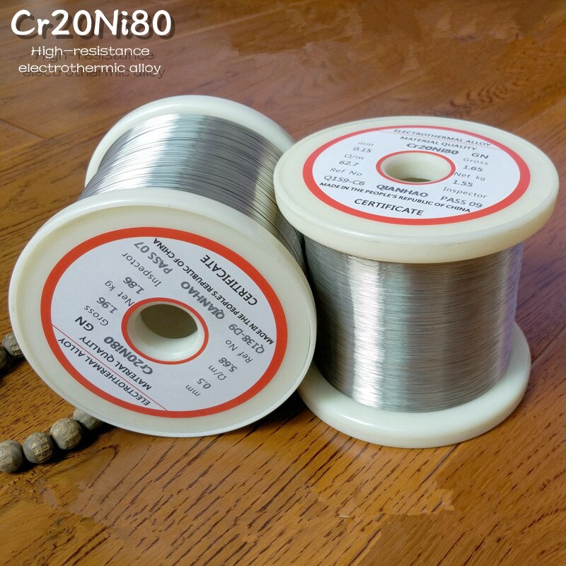 1PCS/20meters   YT2172 Nichrome wire Diameter 0.1MM-0.45MM Cr20Ni80 Heating wire Resistance wire Alloy heating