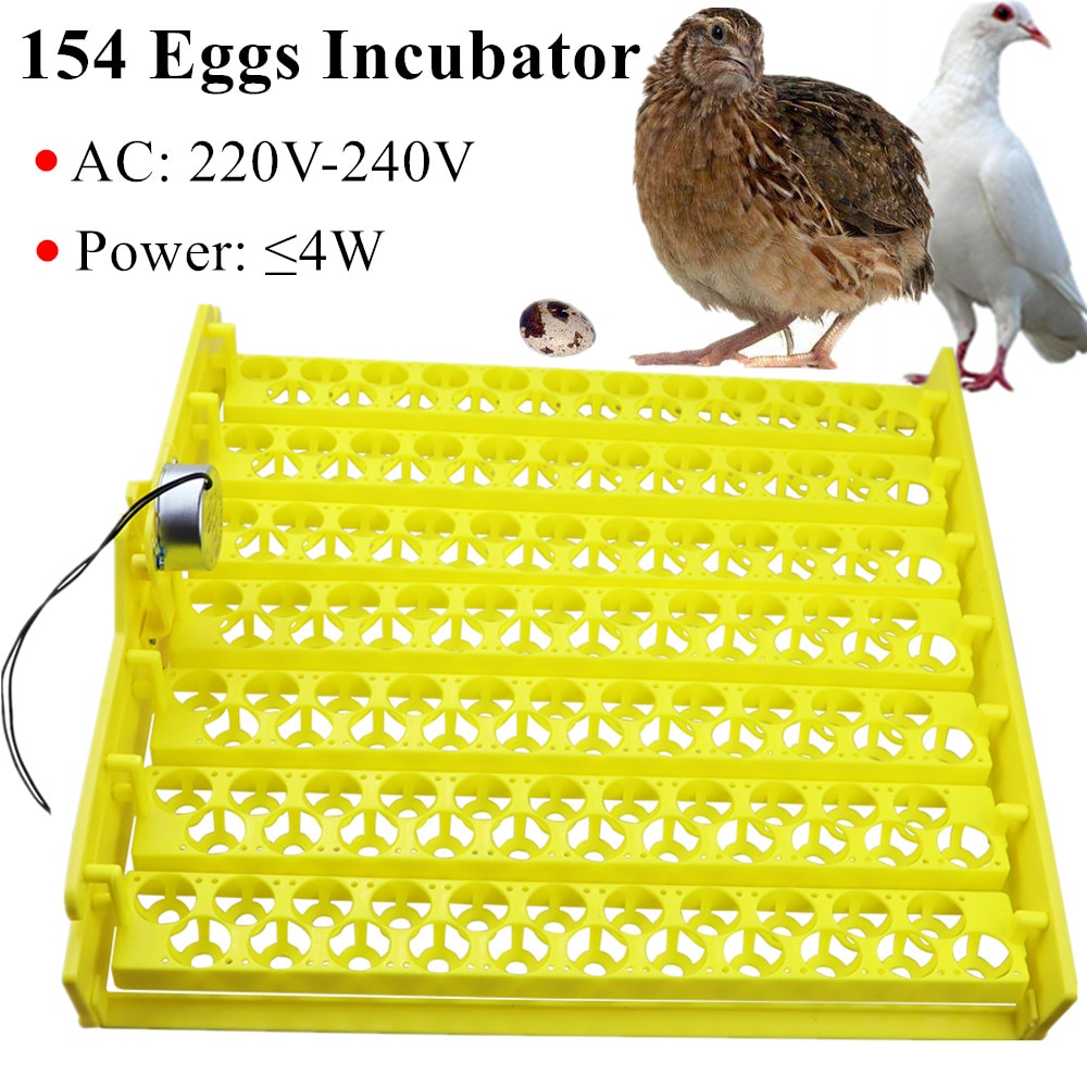 154 Eggs Incubator Eggs Automatic Incubator Incubator motor Turn Tray Poultry Incubation Equipment Farm poultry Hatching