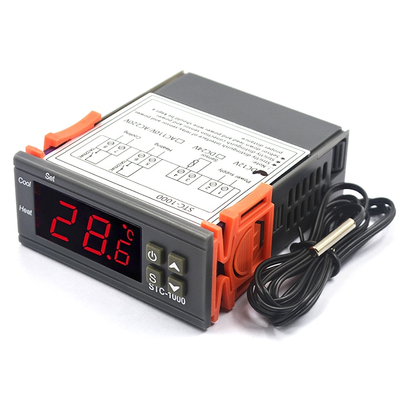 STC-1000 STC 1000 LED Digital Thermostat for Incubator Temperature Controller Thermoregulator Heating Cooling 12V 24V 220V