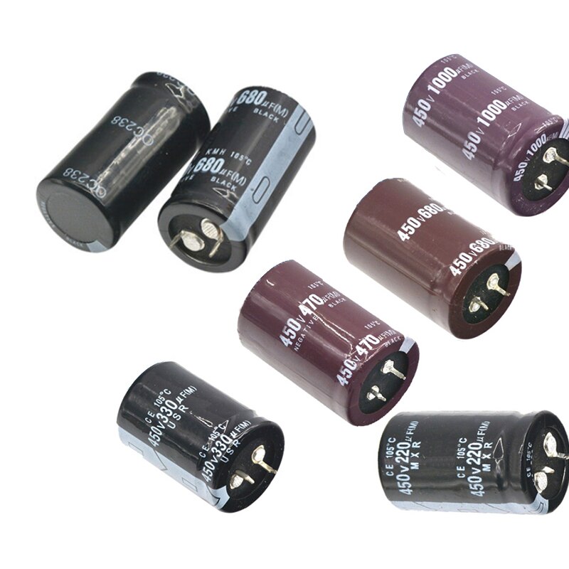 Aluminum Electrolytic Capacitor 63 200V 250V 400V 450V 47 68 82 100 120 150 180 220 270 330 390 470 560 680 820 1000 2200 3300UF