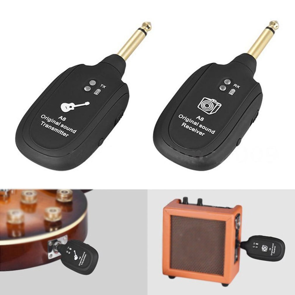 Guitar Wireless Transmission System  Wireless Transceiver A8 Guitar Wireless Receiver good produts