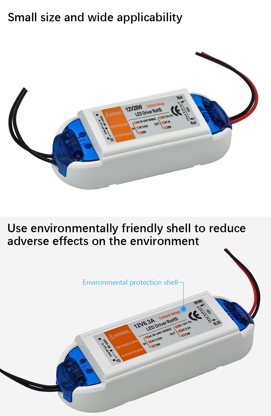 1pcs DC12V Power Supply Led Driver 18W / 28W / 48W / 72W / 100W Adapter Lighting Transformer Switch original