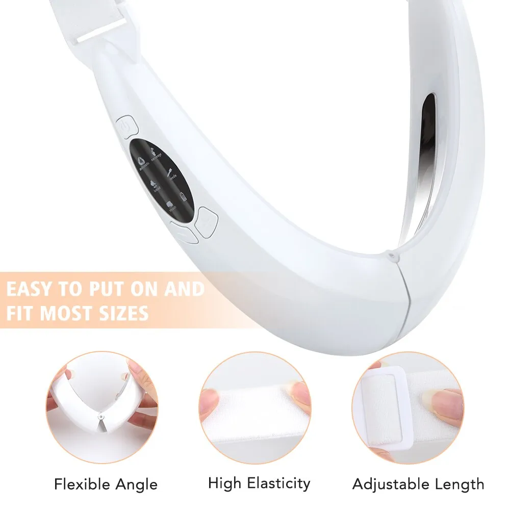 Hailicare Face Lifter V-Line Up Face Lifting Belt Face Slimming Vibration Massager LED Display Facial Beauty Instrument 5 Modes