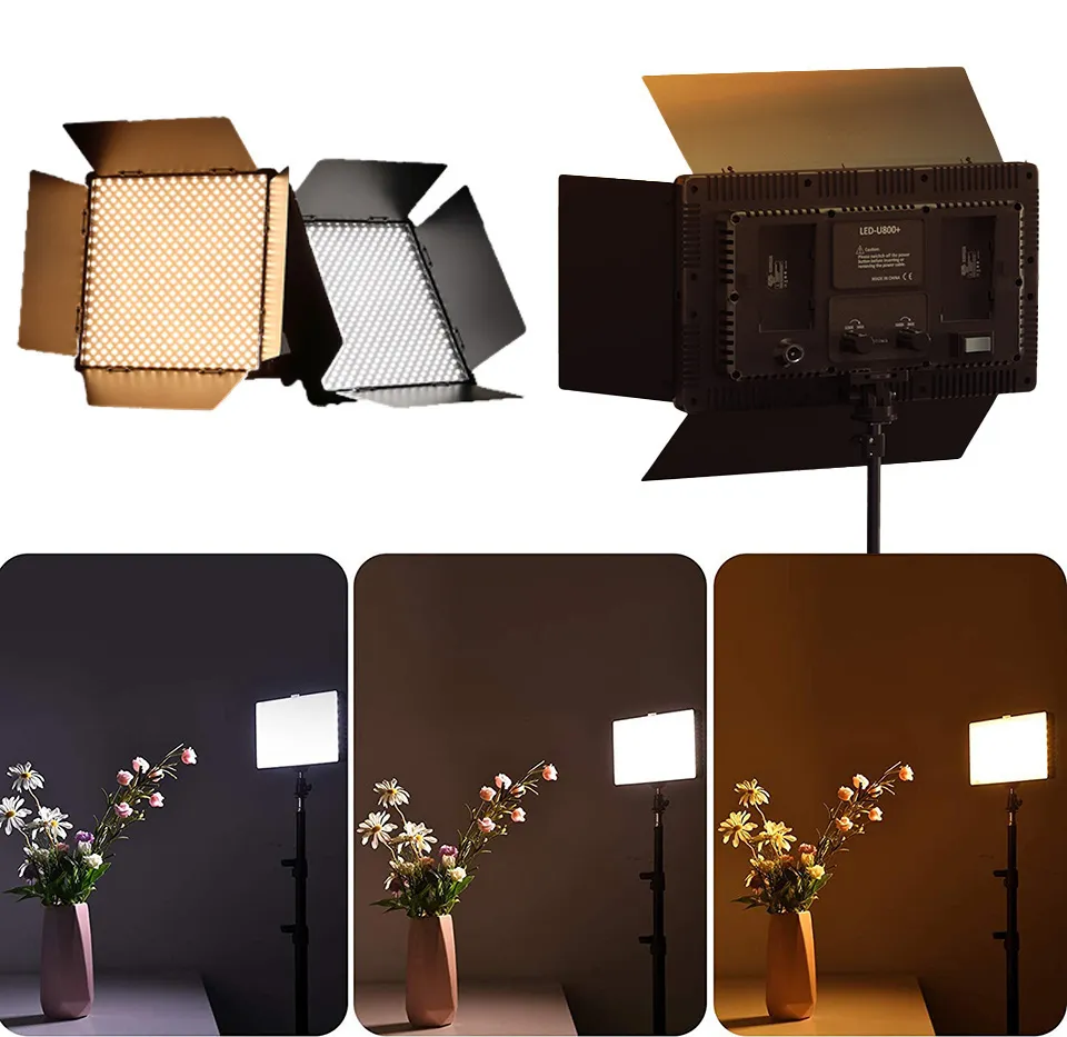 esmfaster Photo Studio Light For Youbute Game Live Video Lighting On Camera 50W Portable Video Recording Photography Panel Lamp NPF550