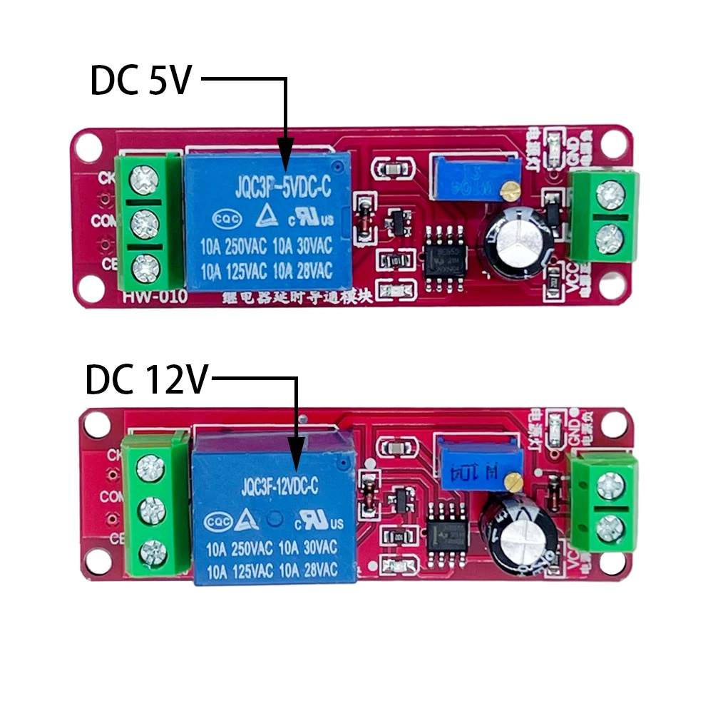 DC 5V 12V Time Delay Relay NE555 Time Relay Shield Timing Relay Timer Control Switch