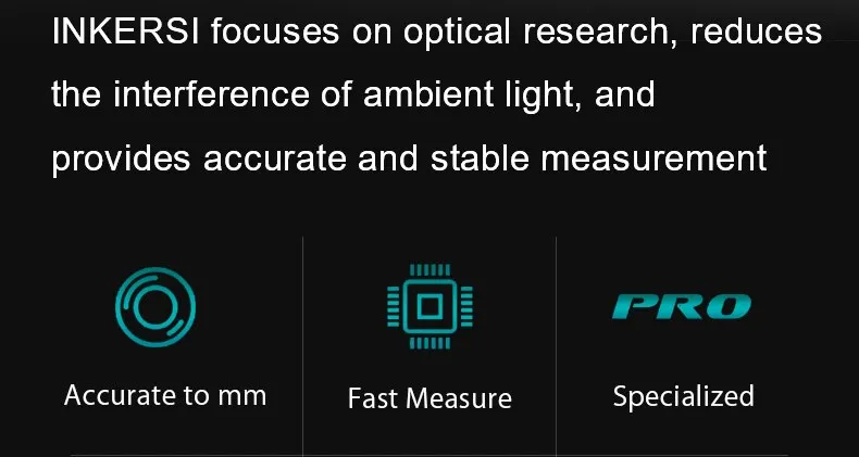 INKERSI Laser Rangefinder Digital Tape Measure 40M/70M/120m High Precision Laser Distance Meter Roulette Range Finder No Battery