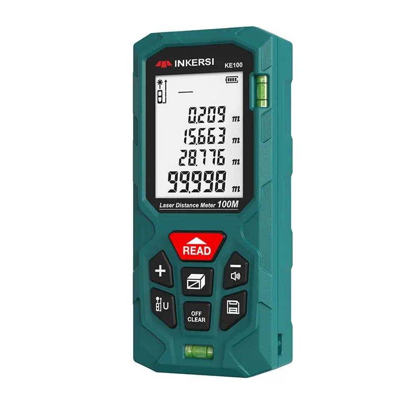 INKERSI Laser Rangefinder Digital Tape Measure 40M/70M/120m High Precision Laser Distance Meter Roulette Range Finder No Battery