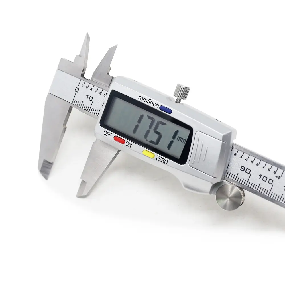 6 Inch 150mm Digital Vernier Caliper Stainless Steel Micrometer Measuring Tool Depth Ruler Messschieber Paquimetro