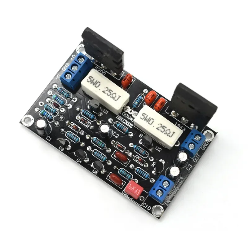 100W 200W 300W 400W 500W 2SC5200 + 2SA1943 1943 + 5200 Tube High Power Amplifiers HIFI Audio Amplifier Board