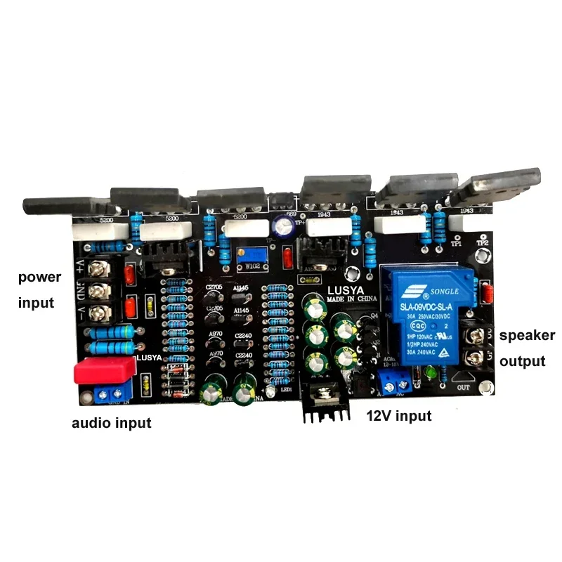 100W 200W 300W 400W 500W 2SC5200 + 2SA1943 1943 + 5200 Tube High Power Amplifiers HIFI Audio Amplifier Board