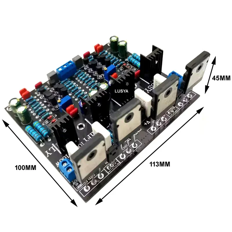 100W 200W 300W 400W 500W 2SC5200 + 2SA1943 1943 + 5200 Tube High Power Amplifiers HIFI Audio Amplifier Board