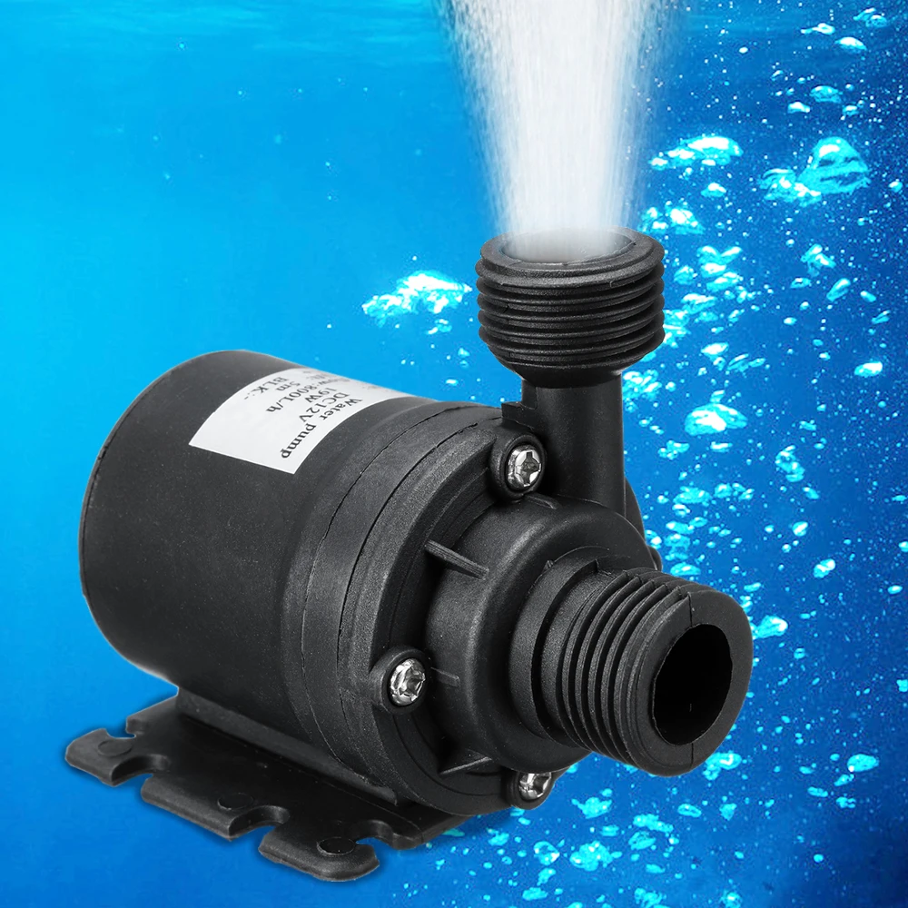 Ultra Quiet Water Pump Mini DC 12V 19W 800L/H Brushless Motor Submersible Aquarium Water Pump Pond Fountain For Fish Tank Garden