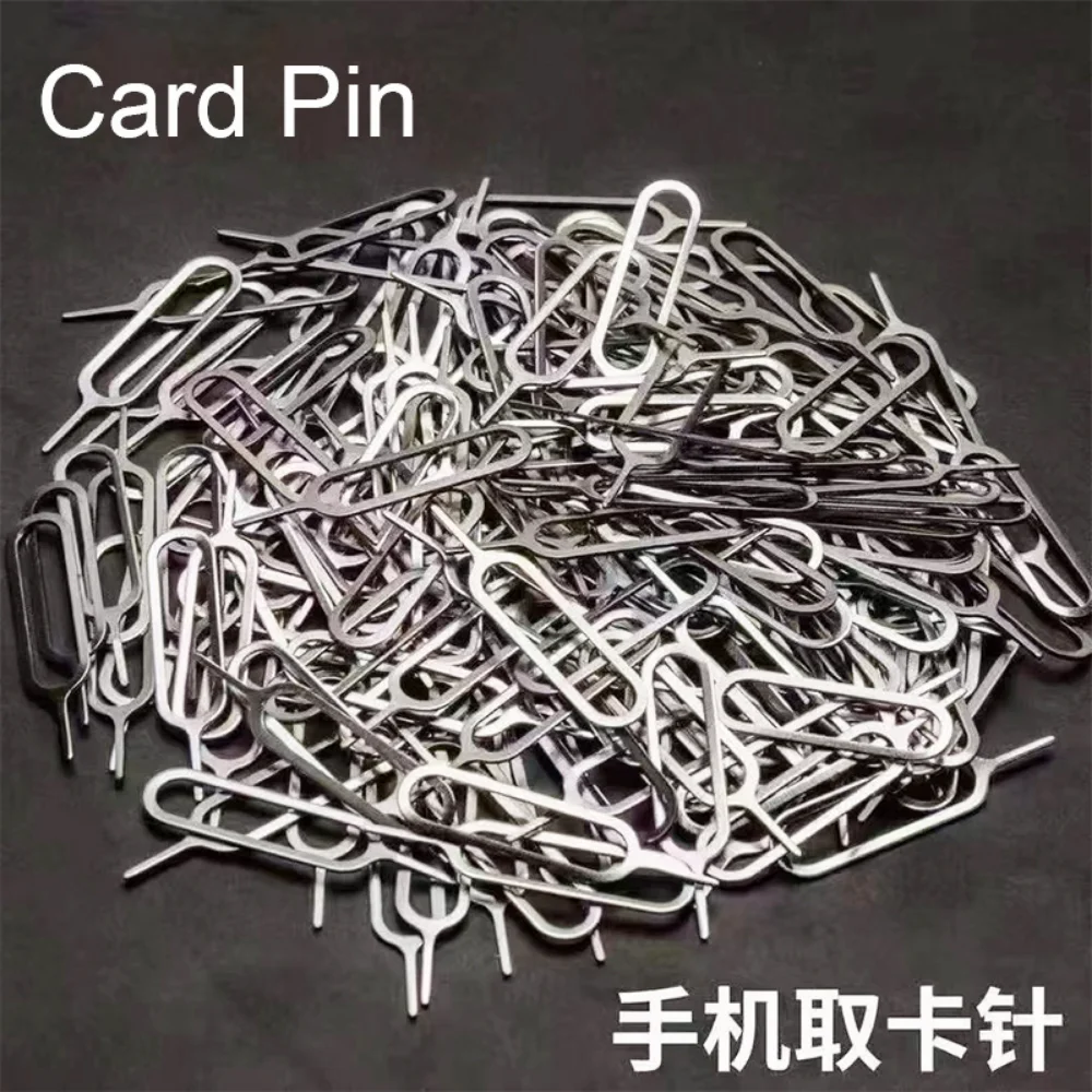 100pcs Anti-Lost Card Pin for IPhone 11 14 X Max Xiaomi Samsung Universal Sim Card Remover Tray To Open The Sim Card Eject Tool