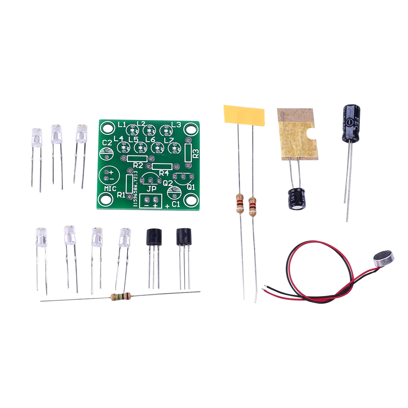 DC 3V-6V DIY Kit Sound Control Rhythm Flashing Light Music Intensity Flash Parts Electronic Production Of Music Melody Lights