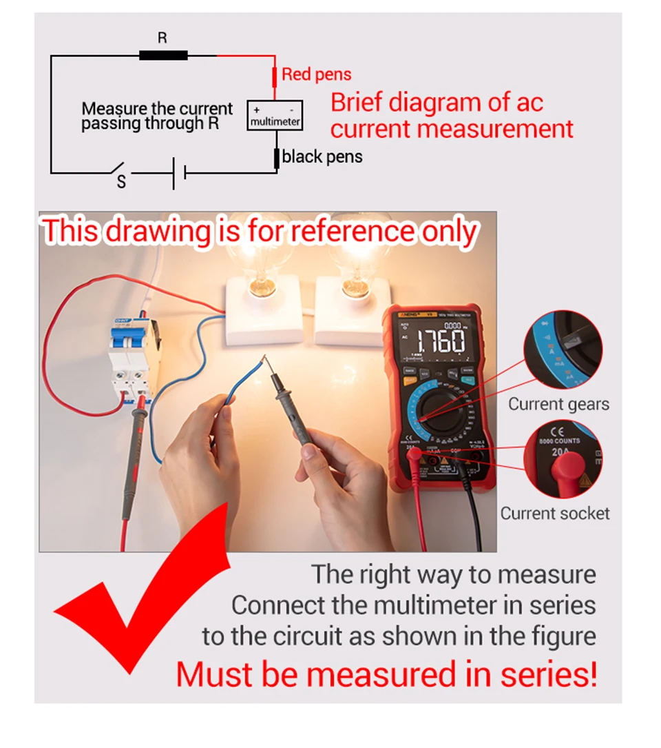 ANENG 683 Smart Multimeter High-end Touch 6000 Counts Multimetro Test Rechargeable Multitester AC/DC Voltage Tester Current Tool