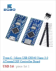 1~10PCS EGBO high quality One set UNO R3 (CH340G) MEGA328P for Arduino UNO R3 + USB CABLE ATMEGA328P-AU Development board