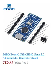 1~10PCS EGBO high quality One set UNO R3 (CH340G) MEGA328P for Arduino UNO R3 + USB CABLE ATMEGA328P-AU Development board