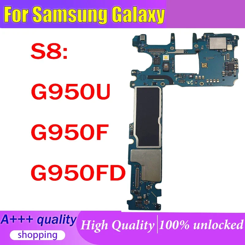 100% Working Unlocked Main Board For Samsung Galaxy S8 Plus G955F G955FD G955U S8 G950F G950FD 64GB Motherboard Logic Board