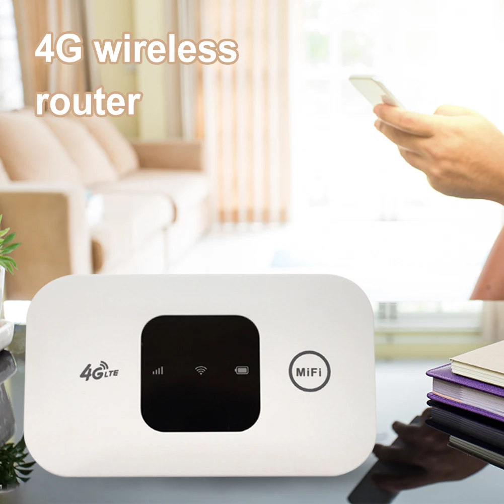 Portable 4G Wireless Router 150Mbps 4G LTE WiFi Router 2800mAh Car Mobile WiFi Hotspot with SIM Card Slot Wireless MiFi Modem