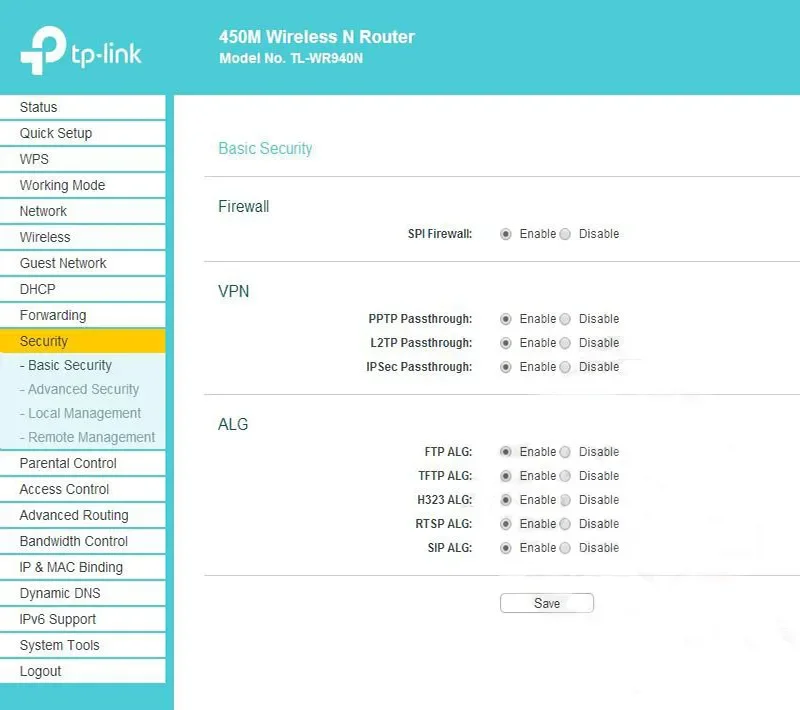 TP-LINK 450Mbps Wireless N Router TL-WR940N English Version with 3 Antennas