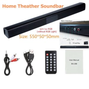 20w column  wireless speaker tv soundbar music stereo home theater portable soundbar suport 3.5mm Tf for TV PC